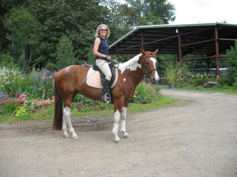 With my horse, Sadie